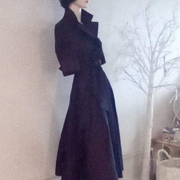 Jones New York Taffeta Wrap Burgundy Shimmery 50's Style Dress Size 8 - Picture 1 of 7